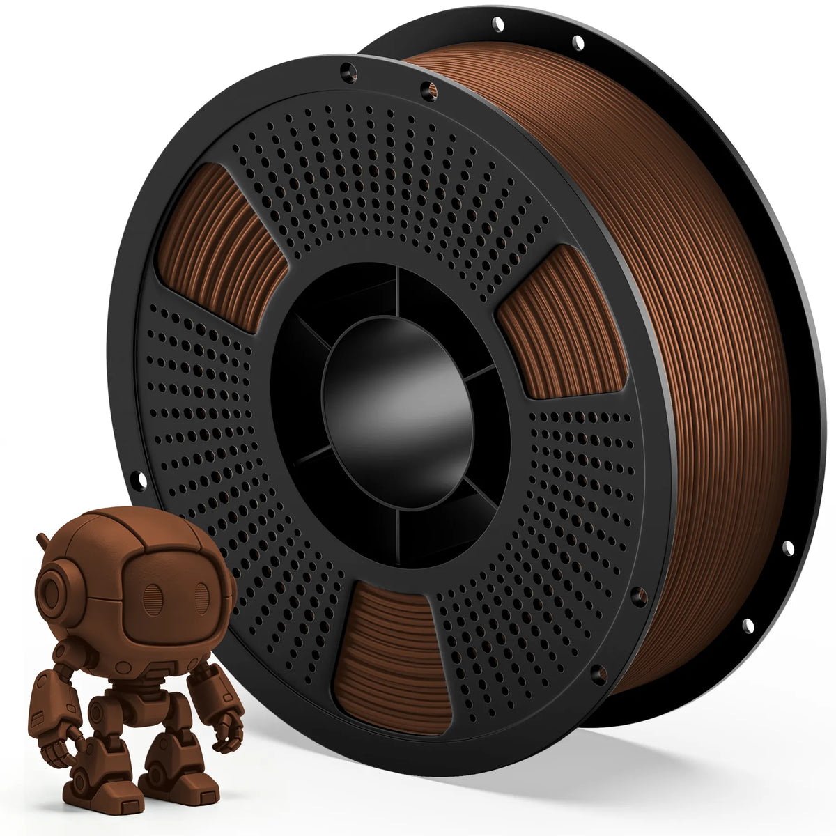 3D printing filament spool, brown PCTG Basic