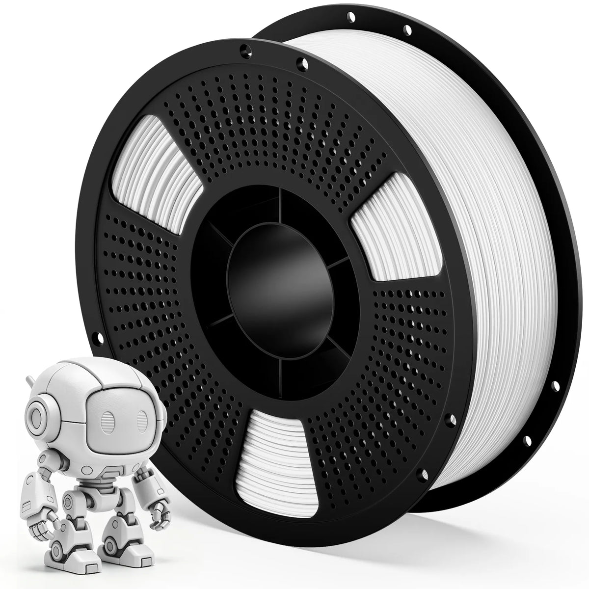3D printing filament spool, white PCTG Basic